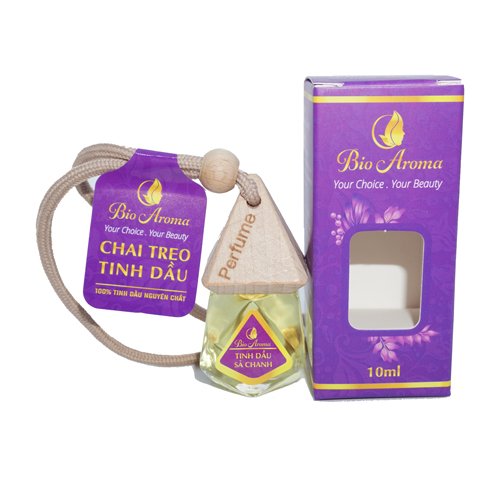 tinh dầu treo xe ô tô, xe hơi, tủ mùi sả chanh